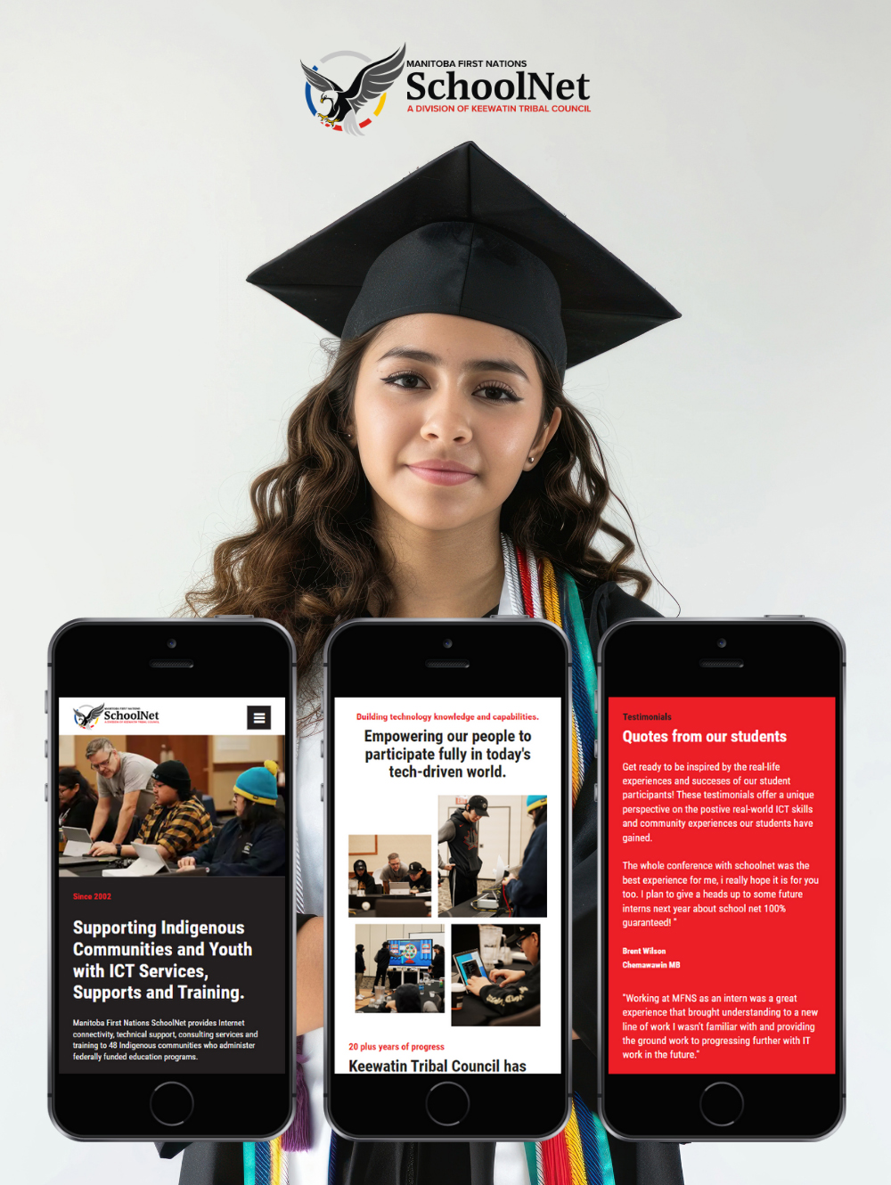 Manitoba First Nations SchoolNet Indigenous web design