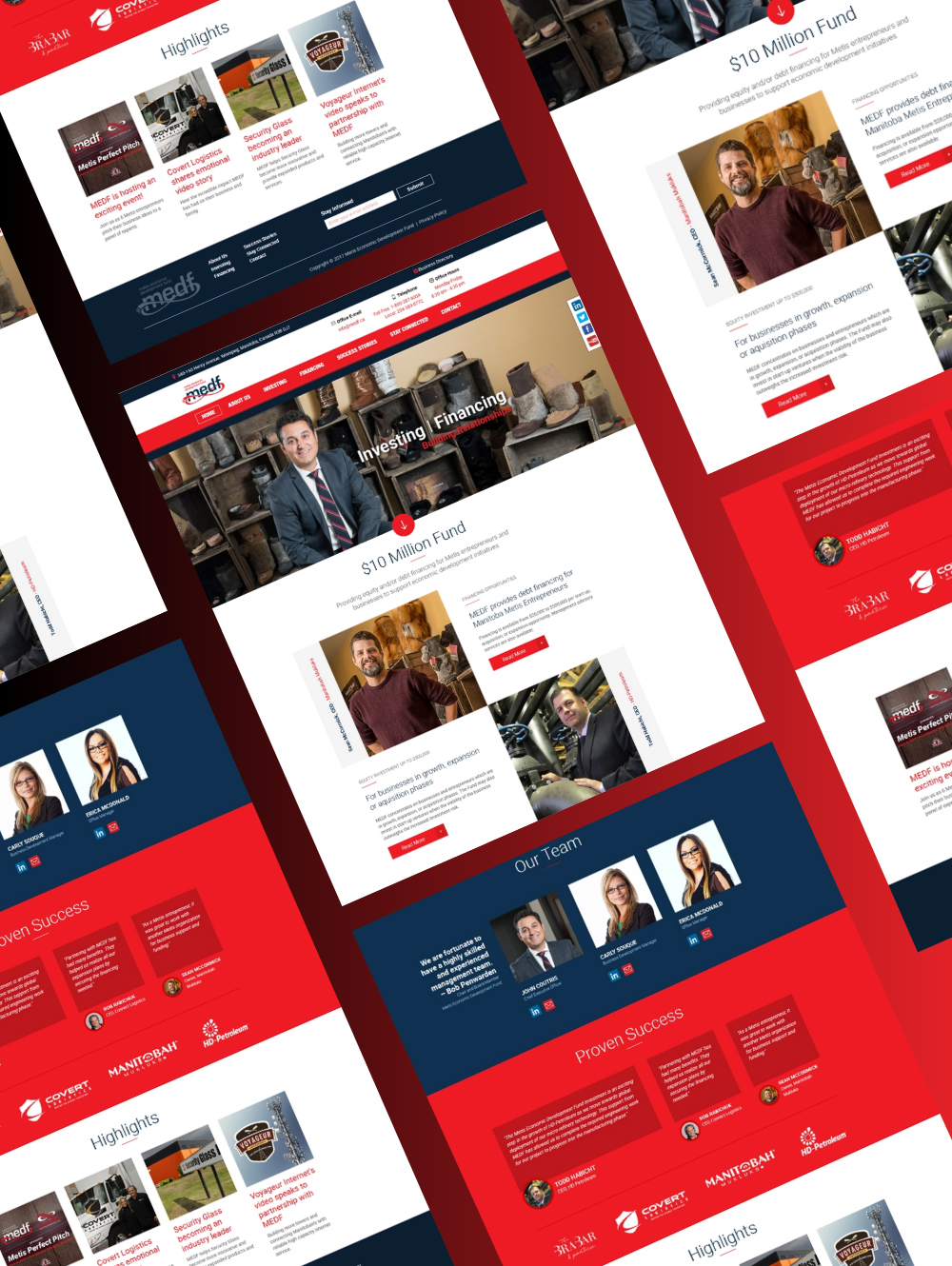 MEDF Metis Economic Development Fund Indigenous website design