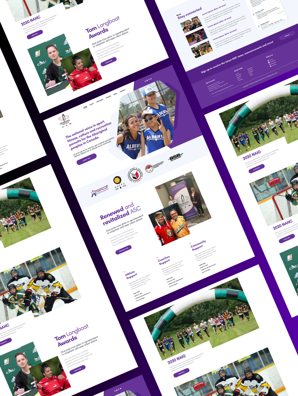 Aboriginal Sport Council Indigenous web design