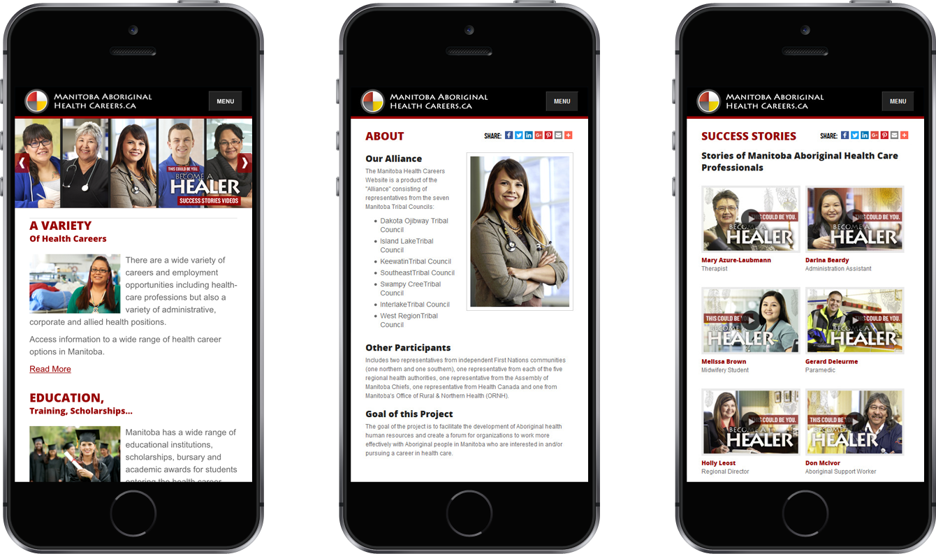 Indigenous and Aboriginal website and mobile design inspiration